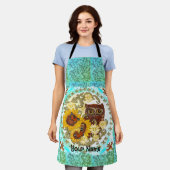 Tablier Chouette de tournesol (Porté)