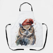 Tablier Chouette d'hiver enchantée (Recto)