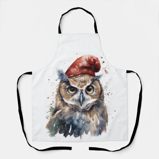 Tablier Chouette d'hiver enchantée (Recto)