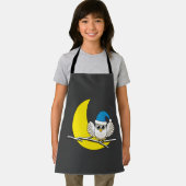 Tablier Chouette neigeuse dans une nouvelle nuit d'hiver s (Insitu)