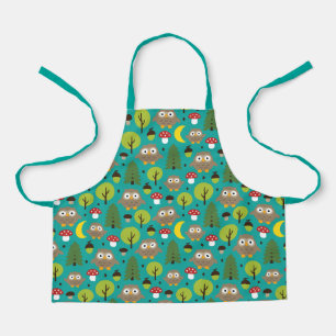 Tablier Chouettes Dans L'Apron De La Forêt
