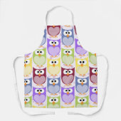 Tablier Chouettes mignonnes, Chouette Motif, Chouettes pou (Recto)