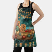 Tablier Chow Chow Noël Festive Voyage (Insitu)