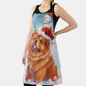 Tablier Chow Chow Winter Wonderland Noël Joie (Insitu)