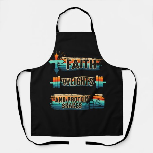 Tablier Christian Athlete Vêtements entraînement Gym Weigh (Recto)