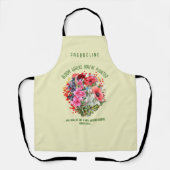 Tablier Christian BLOOM OÙ VOUS ÊTES PLANTÉ Floral (Recto)