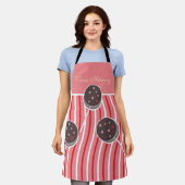 Tablier Christmas Cookie Pop Baking Team Nom Peppermenthe (Porté)