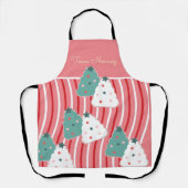 Tablier Christmas Cookie Tree Baking Nom de l'équipe Peppe (Recto)