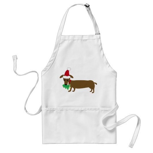 Tablier Christmas Dachshund (Devant)