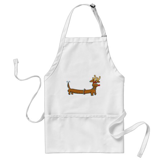 Tablier Christmas Dachshund (Devant)