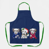 Tablier Christmas Dalmatians (Recto)