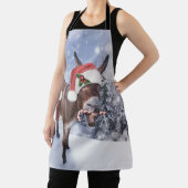 Tablier Christmas donkey with funny (Insitu)