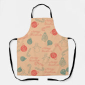 Tablier Christmas Doodle Pattern | Snowmen, Trees & Candy (Recto)