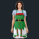 Tablier Christmas Elf Père Noël Helper Vacances amusantes<br><div class="desc">Christmas Elf Père Noël Aider à Vacances Funny Mignonne Personnalisé Tout-En-Plan Imprimé.</div>