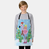 Tablier Christmas Flamingo with Cactus (Porté)