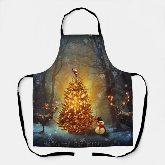Tablier Christmas Forest. (Recto)