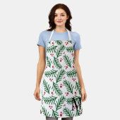 Tablier Christmas Greenery Berries INITIAL Modern Holiday (Porté)