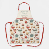 Tablier Christmas Holiday Baking Crew Custom Name (Recto)