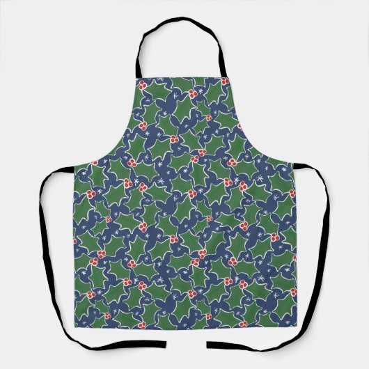 Tablier Christmas Holly Apron (Recto)