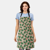 Tablier Christmas Holly Apron (Porté)
