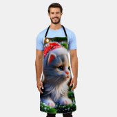 Tablier Christmas Kitten (Porté)