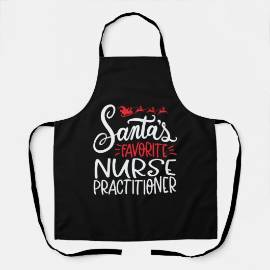 Tablier Christmas nurse practitioner (Recto)