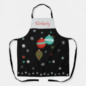 Tablier Christmas Ornaments and Snowflakes  (Recto)