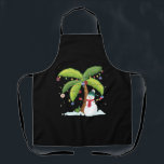 Tablier Christmas Palm Tree And Snowman<br><div class="desc">Christmas Palm Tree And Snowman</div>
