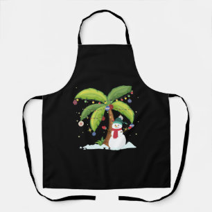 Tablier Christmas Palm Tree And Snowman