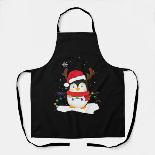 Tablier Christmas Penguin Reindeer Christmas tree