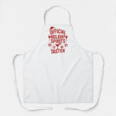 Tablier Christmas quote funny party spirits taster (Recto)