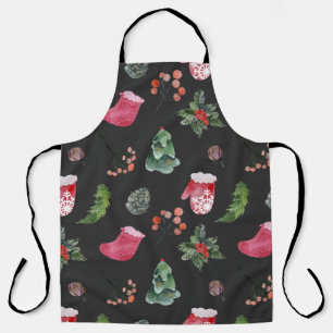 Tablier Christmas Reindeer : Aquarelle Motif sans couture