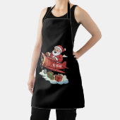 Tablier Christmas Santa Claus Pilot Flying Airplane Gift (Insitu)