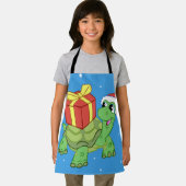 Tablier Christmas turtle with the venin (Insitu)