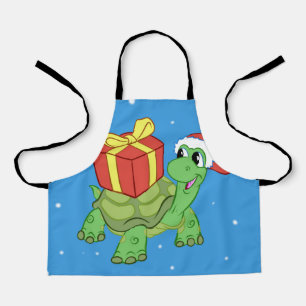 Tablier Christmas turtle with the venin