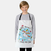 Tablier Christmas Unicorn (Porté)