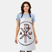 Tablier Christogramme sacré Chi-Rho Beaux-Arts (Porté)