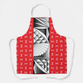 Tablier Chrome lever sur rouge (Recto)