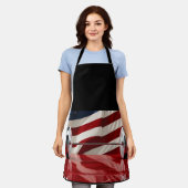 Tablier Chrome Olympic Barbell Set U.S. Flag Background (Porté)
