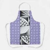 Tablier Chrome Sunrise sur Bleu foncé (Recto)