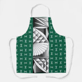Tablier Chrome Sunrise sur Hunter Green (Recto)