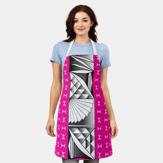 Tablier Chrome Sunrise sur rose chaud (Porté)