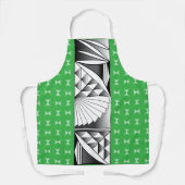 Tablier Chrome Sunrise sur Vert (Recto)