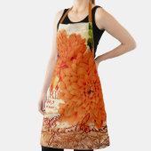 Tablier Chrysanthèmes d'automne vintage (Insitu)