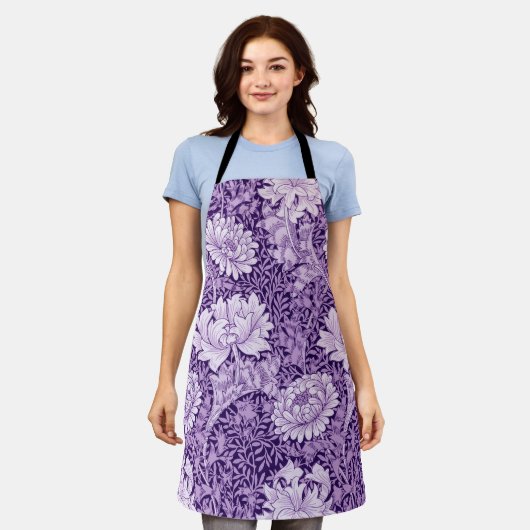 Tablier Chrysanthemum Purple, William Morris (Porté)