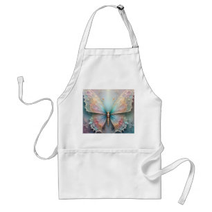 Tablier Chuchotements de couleur : Papillon fractal pastel