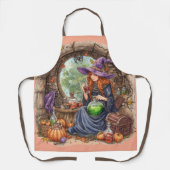 Tablier Chuchotements de Magie, Belle Sorcière et Sa Potio (Recto)