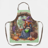 Tablier Chuchotements de Magie, Belle Sorcière et Sa Potio (Recto)
