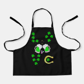 Tablier Chuck Shamrock Dublin Day Horseshoe irlandais (Recto)