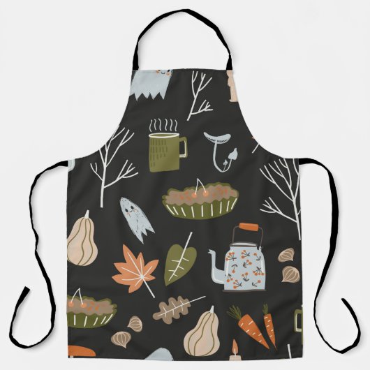 Tablier Chute en motif sans couture avec des éléments de n (Recto)
